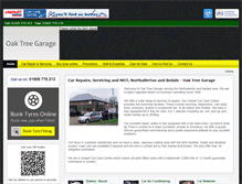 Tablet Screenshot of oaktree-garage.co.uk